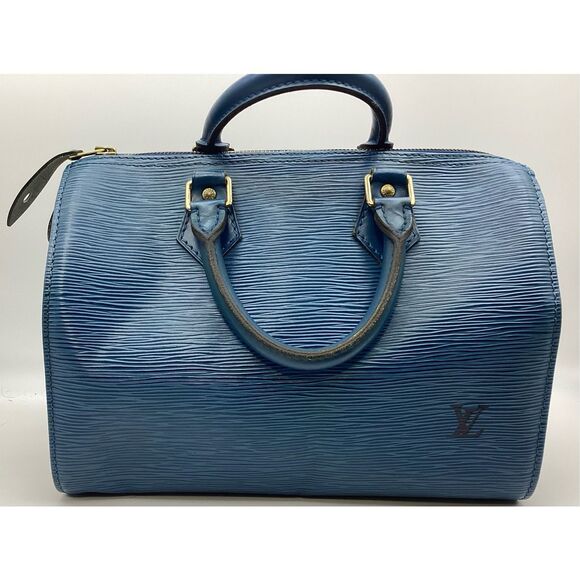 Louis Vuitton Blue Speedy 11 inch - Picture 1 of 3